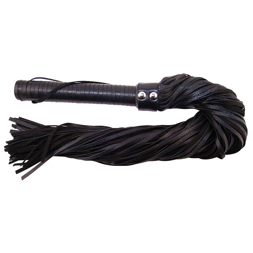 Rouge Group Long Leather Flogger-Black