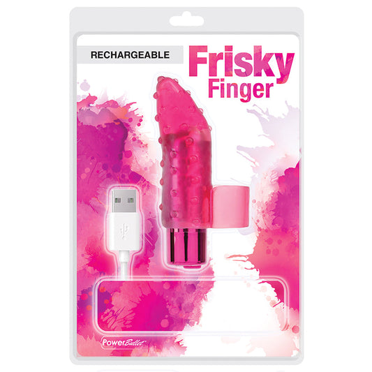PowerBullet Frisky Fingers Rechargeable-Red 2.5
